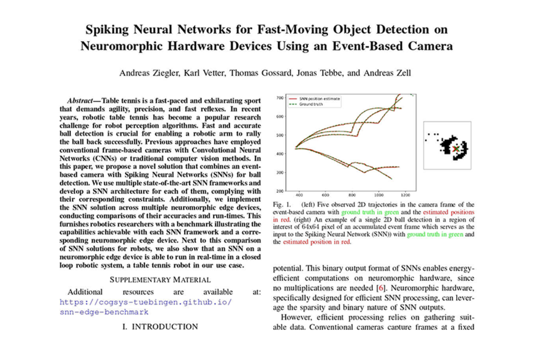 Spiking Neural Networks for Fast-Moving Object Detection on Neuromorphic Hardware Devices Using an Event-Based Camera