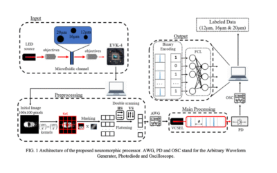 A VCSEL based Photonic Neuromorphic Processor for Event-Based Imaging Flow Cytometry Applications