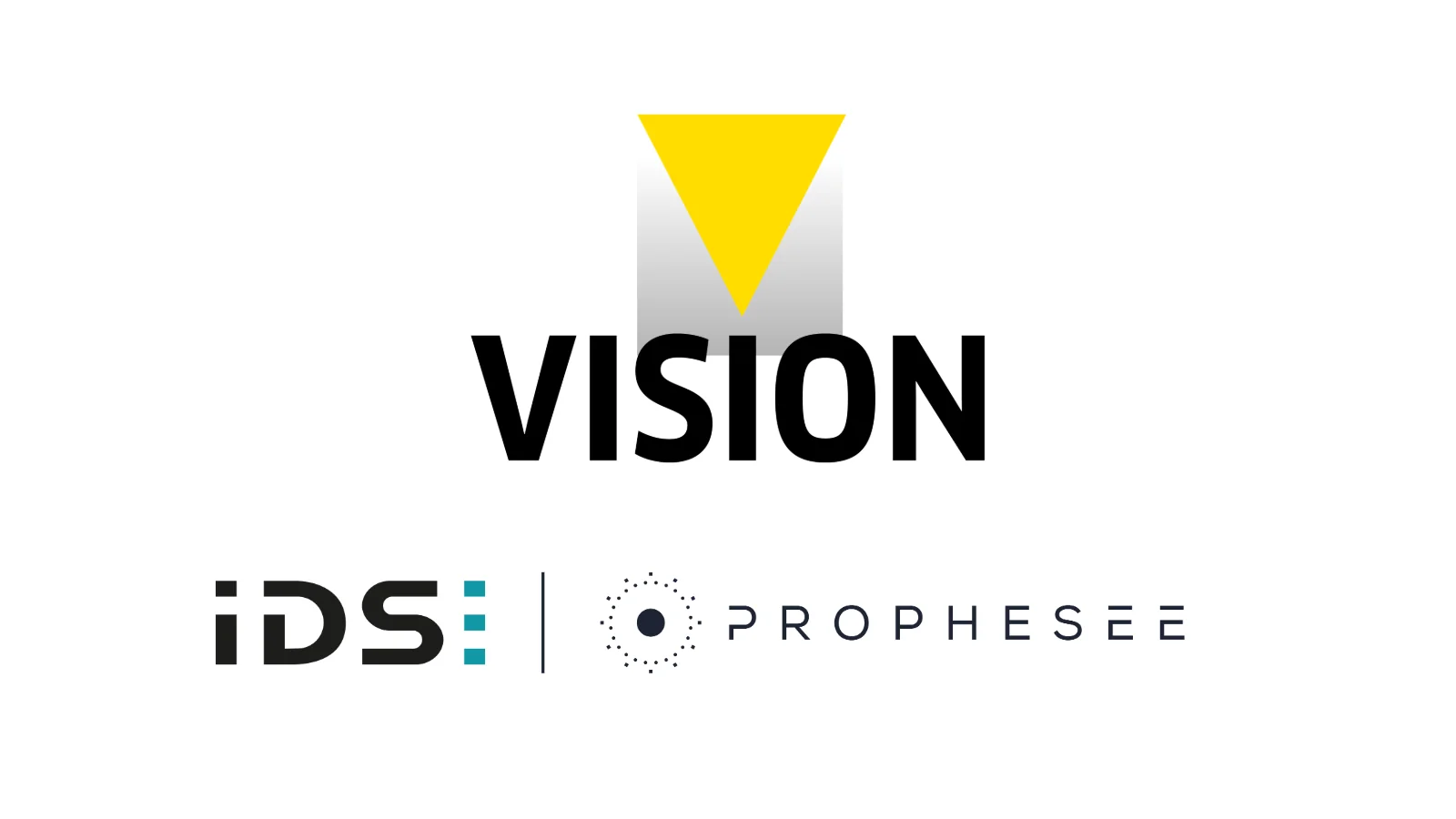 p1-news-vision-2026-ids-prophesee VISION 2026 trade fair logo with IDS and Prophesee logos